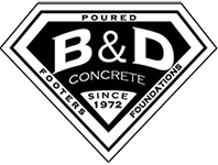 b and d concrete logo